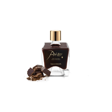 Poeme Dark Chocolate Body Painting - Gourmet Edible Paint 50g