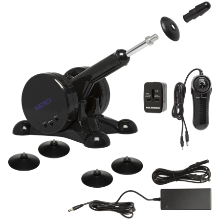 Merci Power Banger Intimate Machine Black with Wireless Remote