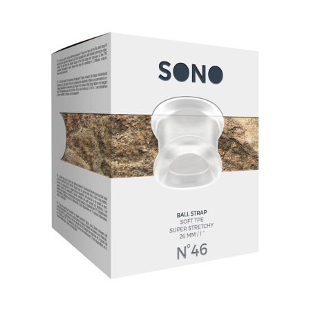 Shots No.46 Ball Strap TPE Adjustable Support Ring Black