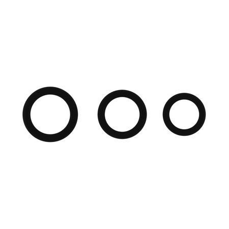 EasyToys Silicone Support Ring Set Black & Grey 3 Sizes Ergonomic Design