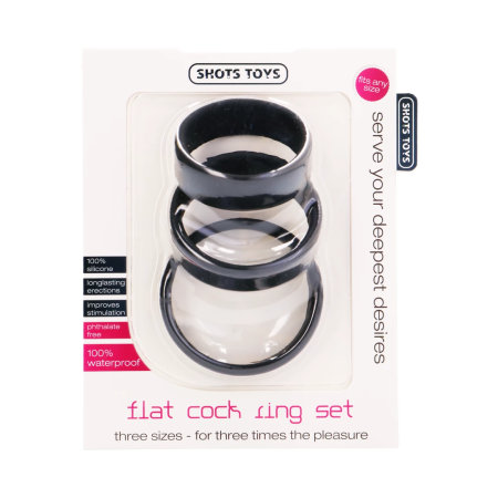 Screaming O Flat Ring Set - Anatomical Silicone Support, 3 Sizes