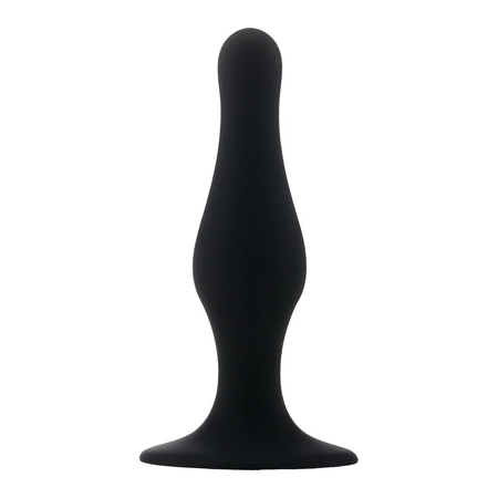 Sinner Gear Silicone Plug Small with Suction Base Black 11.7 cm