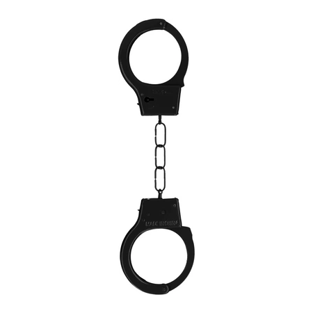 Ouch! Adjustable Metal Handcuffs with Safety Release, Silver