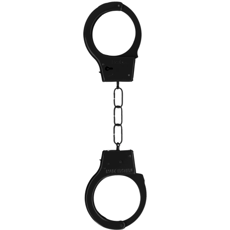 Ouch! Adjustable Metal Handcuffs with Safety Release, Silver