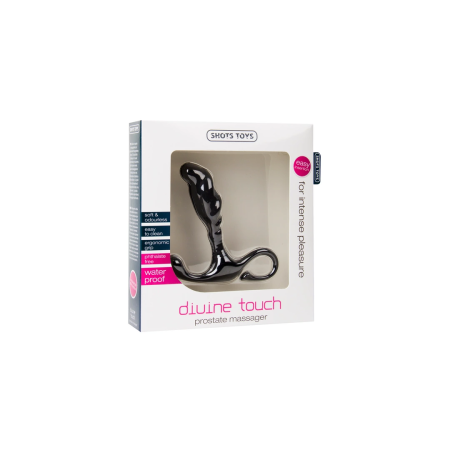 Divine Touch Curved Prostate Model Silicone-ABS Black Compact