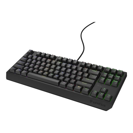 GENESIS Thor 230 TKL žaidimų klaviatūra USB QWERTY Anglų (JAV) Juoda