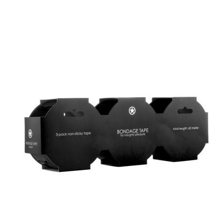 Loving Joy Bondage Tape 3-Pack - Non-Sticky Restraint Solution 20m