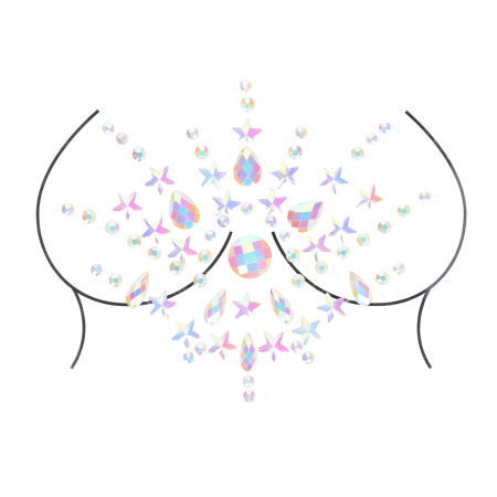 Bijoux Indiscrets Glow Chest Body Jewelry Stickers - Luminous Design
