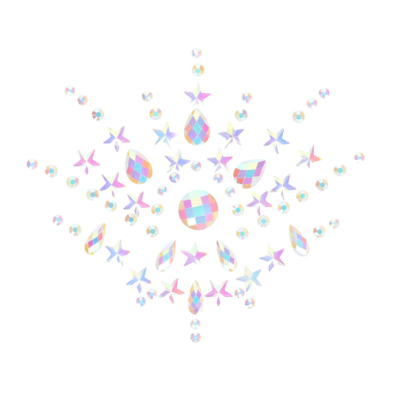 Bijoux Indiscrets Glow Chest Body Jewelry Stickers - Luminous Design