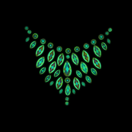 Rianne S Chest Bling Stickers Glow-in-the-Dark Body Accents