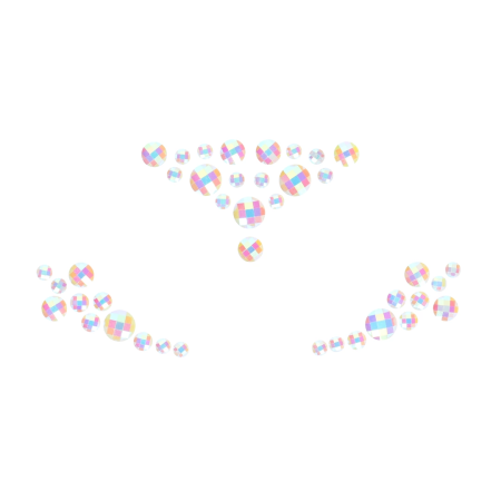 Bijoux Indiscrets Glow Face Stickers - Luminous Body Jewelry, Self-Adhesive