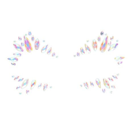 Shots Glow-in-the-Dark Face Body Jewelry Stickers - Luminous Glam Effect