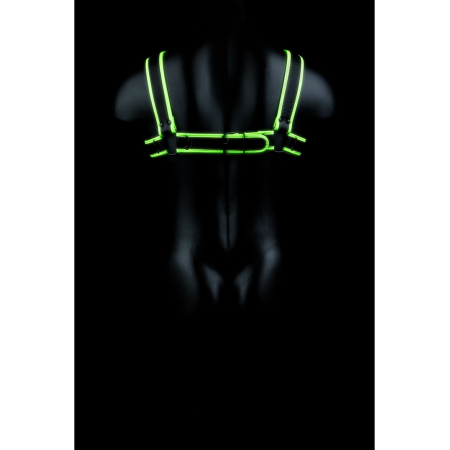 OUCH! Chest Harness Glow-in-the-Dark L/XL Adjustable Neon Green