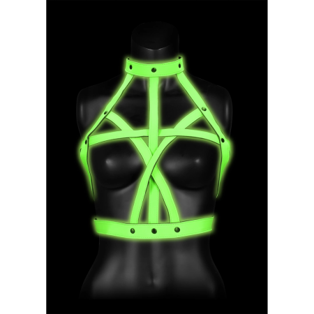 Ouch! Harness L/XL Glow-in-the-Dark Adjustable Body Accessory