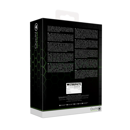 OUCH! Glow in the Dark Adjustable Full Body Harness S/M Green