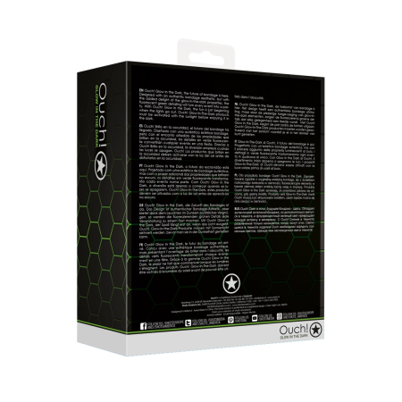 Ouch! Glow in the Dark Plug Set - Fluorescent Green, 3 Sizes