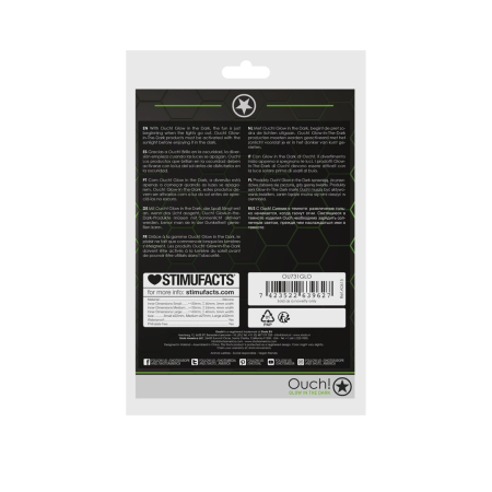 Ouch! Glow in the Dark 3-Piece Luminous Silicone Ring Set