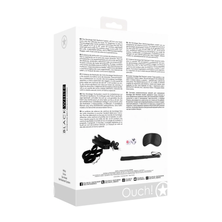 Sportsheets Bondage Belt Restraint System Adjustable Kit Black