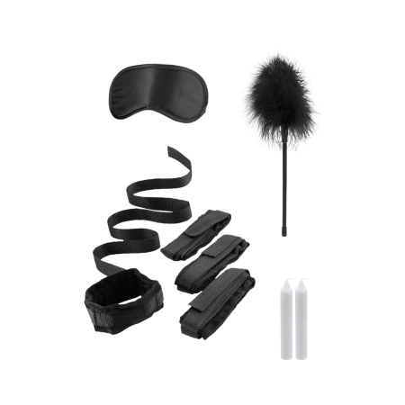 Bed Bindings Restraint System with Adjustable Velvet Cuffs & Accessories