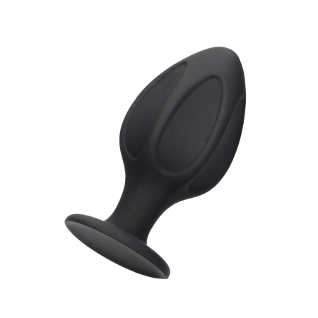 Sinner Gear Diamond Silicone Anal Plug Set with Suction Base Black
