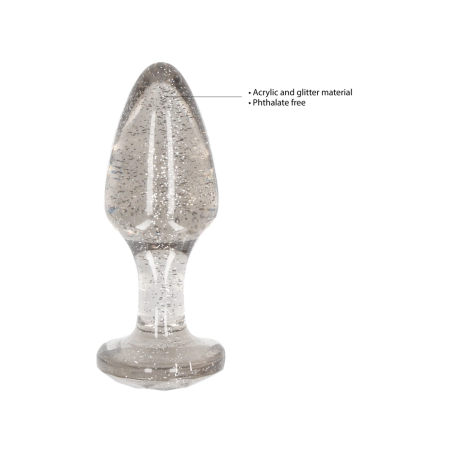 Shots Crystal Clear Acrylic Plug Set 3 Sizes Transparent Finish