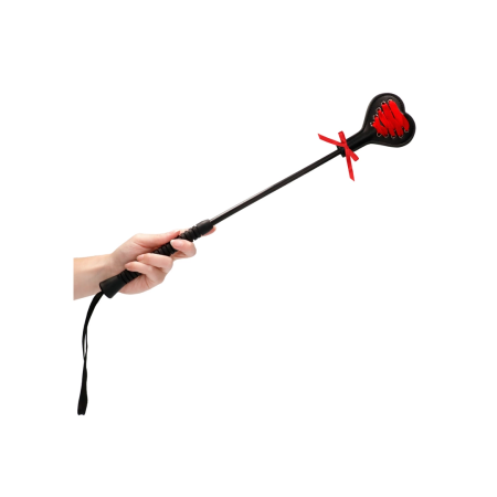 Loving Joy Heart Crop Red Lace Long Handle - Elegant Impact Tool