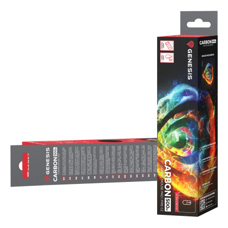 GENESIS Carbon 500 M Fire G2 Žaidimo pelės padėkliukas Multi spalvos