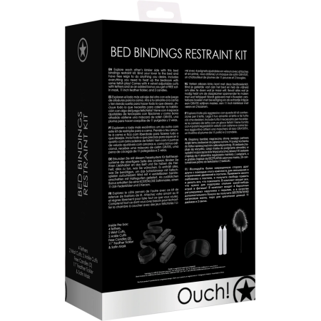 Loving Joy Bed Bondage Kit - Adjustable Velvet Cuffs & Accessories