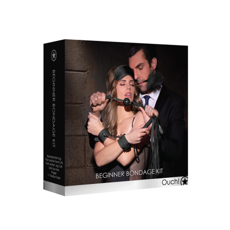 Shots Beginners Bondage Kit - Complete Set with Cuffs, Gag, Mask, Flogger