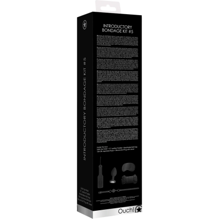 Sinner Gear Introductory Bondage Kit #5 - Black Starter Set with Accessories