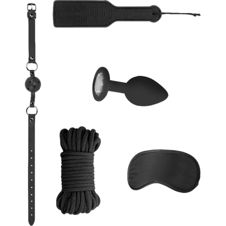 Sinner Gear Introductory Bondage Kit #5 - Black Starter Set with Accessories