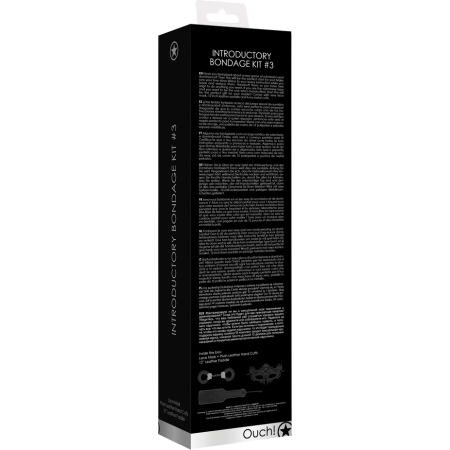 EasyToys Introductory Bondage Kit #3 Lace Mask, Leather Paddle, Metal Cuffs