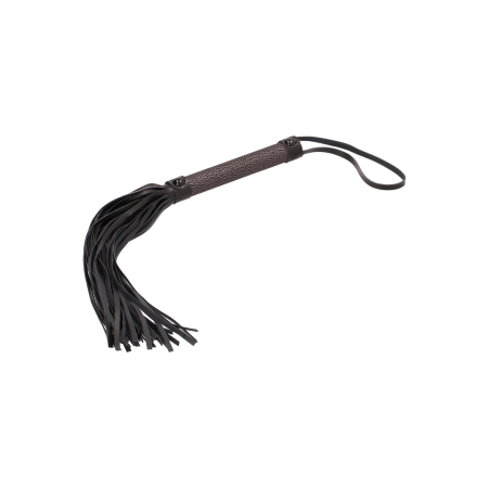 OUCH! Flogger Titanium Grey - Bonded Leather Impact Tool, 45 cm