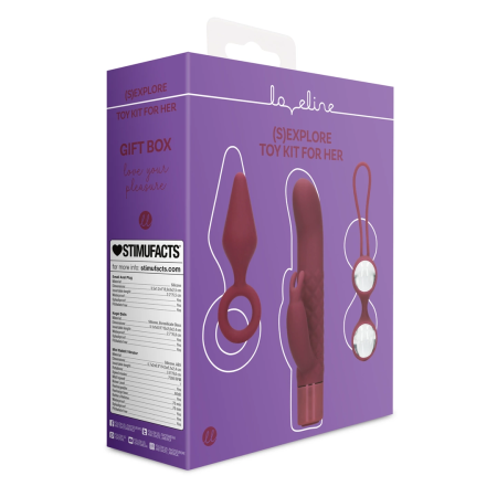 Satisfyer (S)explore Intimate Set for Her Dark Cherry Multi-Piece Kit