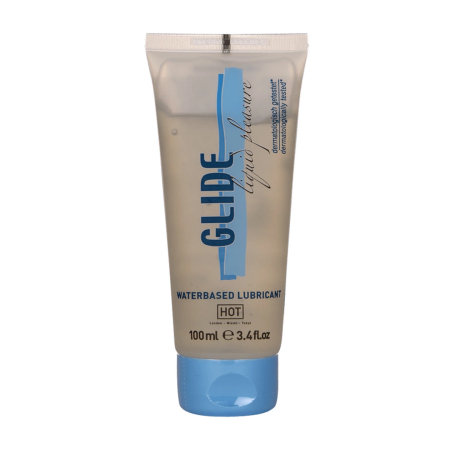 HOT Glide Liquid Pleasure Water-Based Lubricant 100ml Skin-Friendly