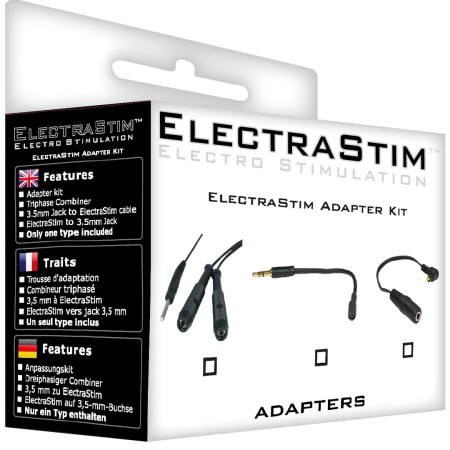 ElectraStim Adapter Kit - Standard 2mm Pin to 3.5mm Jack Converter