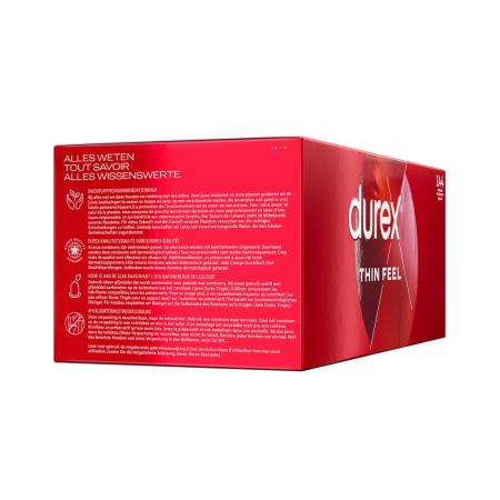 Durex Thin Feel Ultra Thin Condoms 144-Pack, Extra Sensitive, 52mm