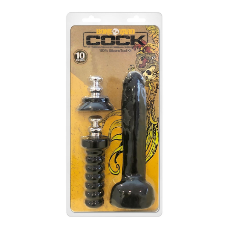 XR Brands Master Series Aron Ridge Silicone Intimate Model 25.5cm Black