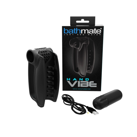 Bathmate Hand Vibe Intimate Stimulation Device with 10 Modes, Black