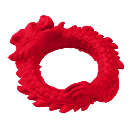 Blush Novelties Rise of the Dragon Silicone Ring Red - Flexible Design