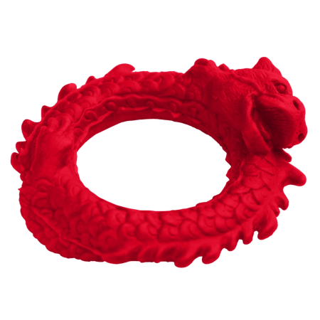 Blush Novelties Rise of the Dragon Silicone Ring Red - Flexible Design