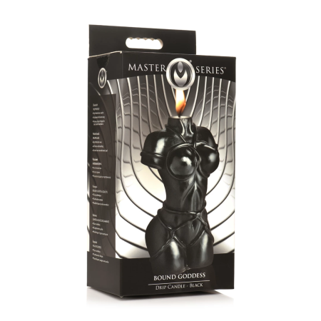 Bound Goddess Black Drip Wax Candle - Decorative Intimate Accessory