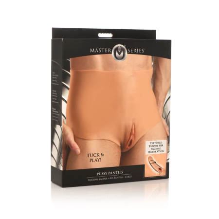 XR Brands Pussy Panties Silicone L - Intimate Wear with Dual Openings