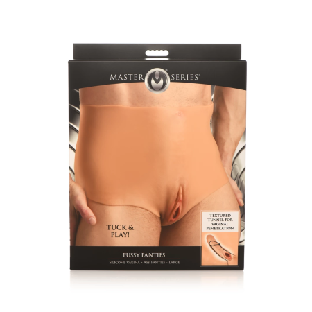 XR Brands Pussy Panties Silicone L - Intimate Wear with Dual Openings
