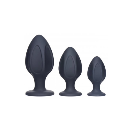 XR Brands Triple Juicers Silicone Anal Trainer Set - Graduated Sizes