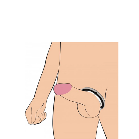 XR Brands Mega Magnetize Steel Magnetic Ring 44mm - Secure & Hygienic Design