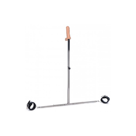 XR Brands Squat Adjustable Spreader Bar with Ankle Cuffs & Removable Attachment