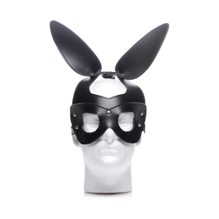 Bad Bunny Vegan Rabbit Mask with Adjustable Straps - Black, Unisex