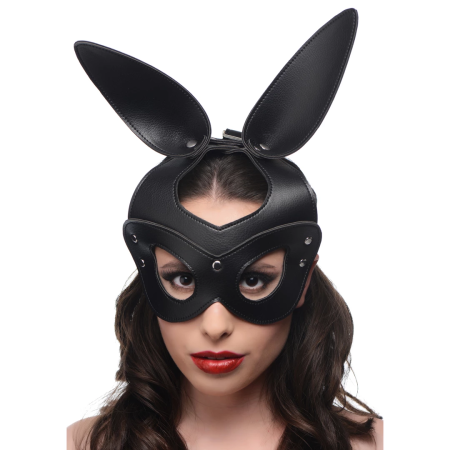 Bad Bunny Vegan Rabbit Mask with Adjustable Straps - Black, Unisex