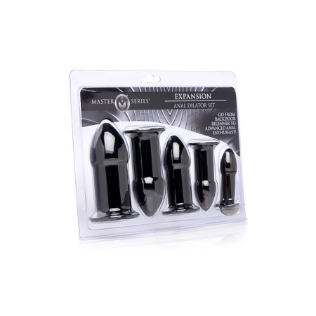 XR Brands Expansion Metal Dilator Set with Hollow Core, Silver